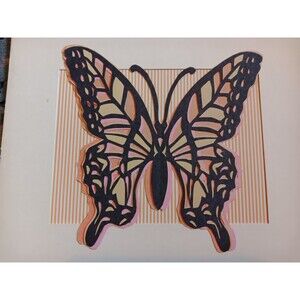 5/$25 Scherenschnitte Multilayered Monarch Butterfly Paper Art Cut Out
